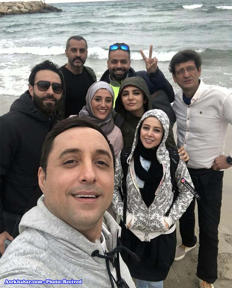 سلفی بازیگران ایرانی و لبنانی در کنار دریا! (+عکس)