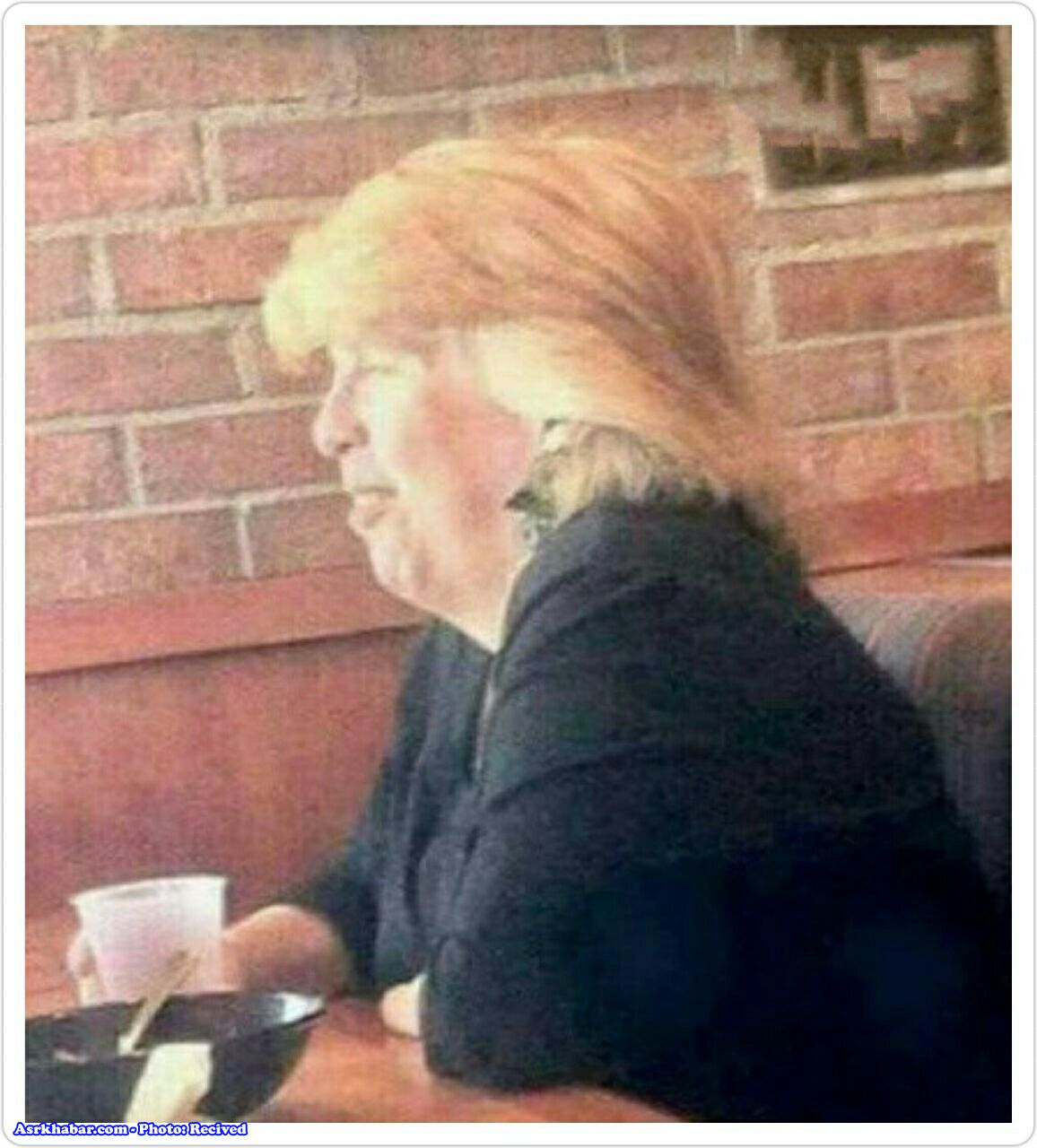 زنی که با ترامپ مو نمی‌زند(عكس)