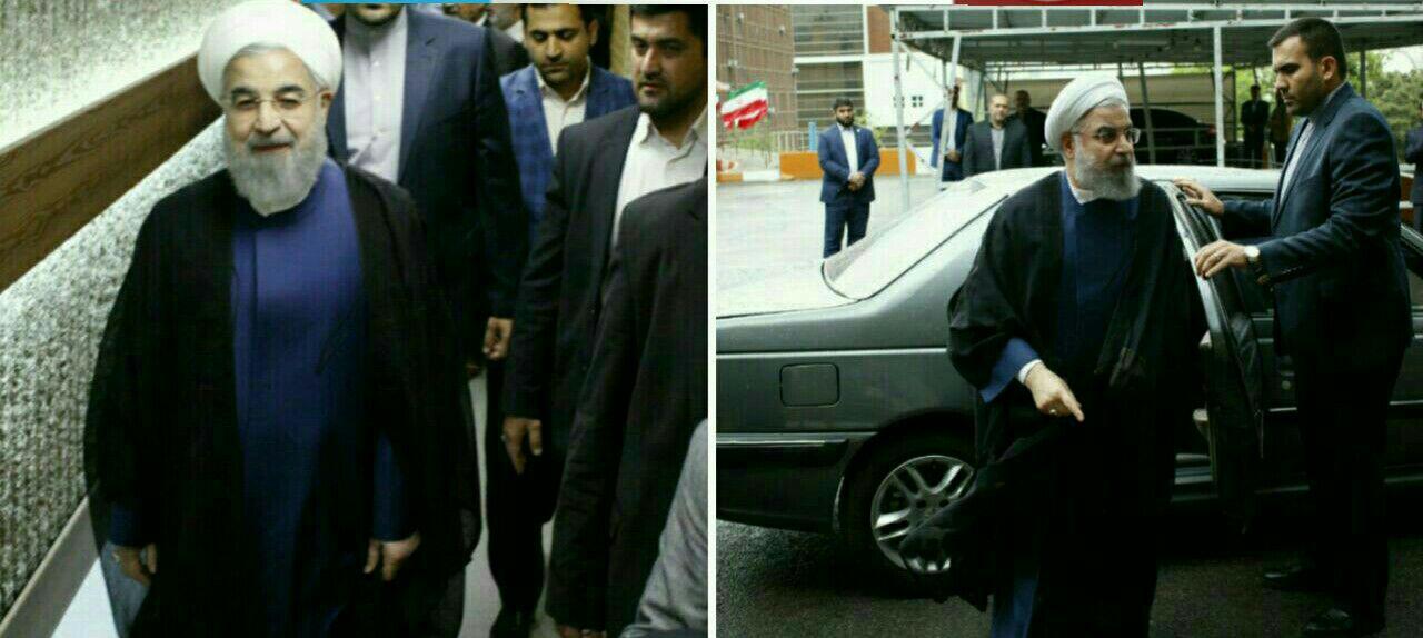 خودروی حسن روحانی در صدا و سیما (عکس)