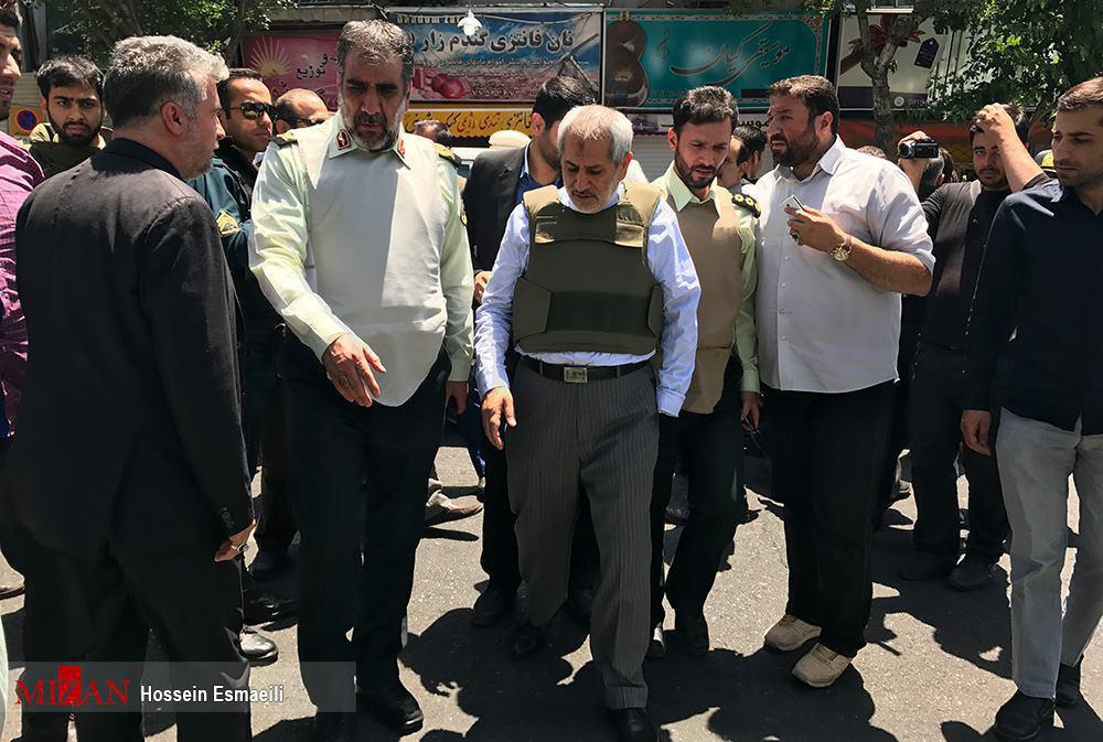 حضور دادستان تهران در محل حادثه تیراندازی در مجلس (+عکس)