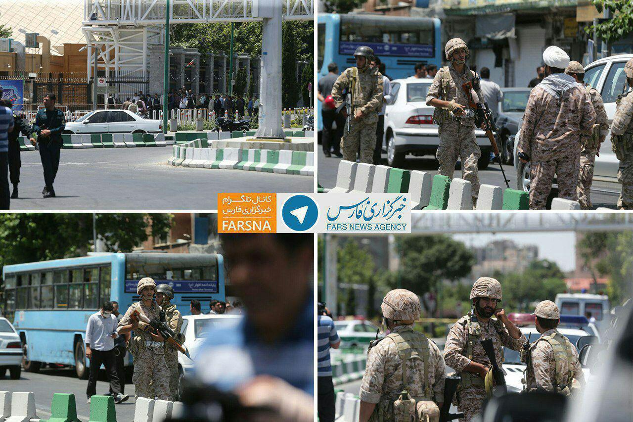 حضور تک تیراندازهای سپاه در خیابان‌های اطراف مجلس (عکس)
