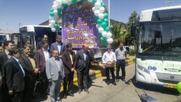 تحویل 137 دستگاه اتوبوس یورو 4 ساخت سمنان به اصفهان(+عکس)
