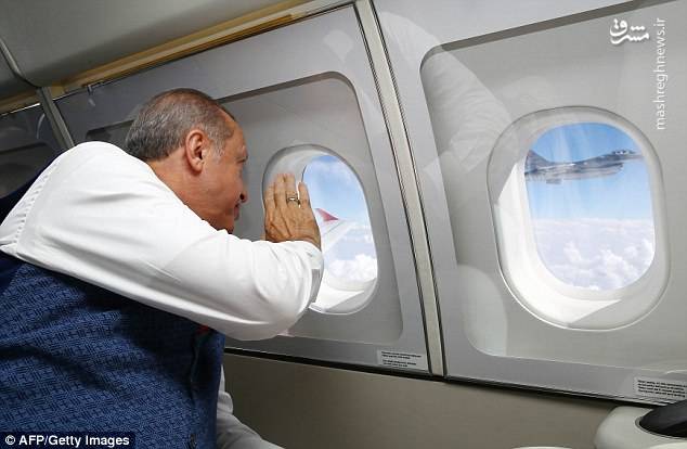 حفاظت از اردوغان با جنگنده ! (+عکس)
