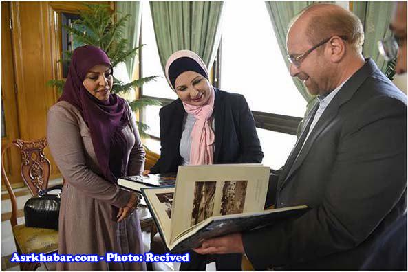 دیدار قالیباف و خانم ذکری محمد علوش شهردار بغداد (عکس)