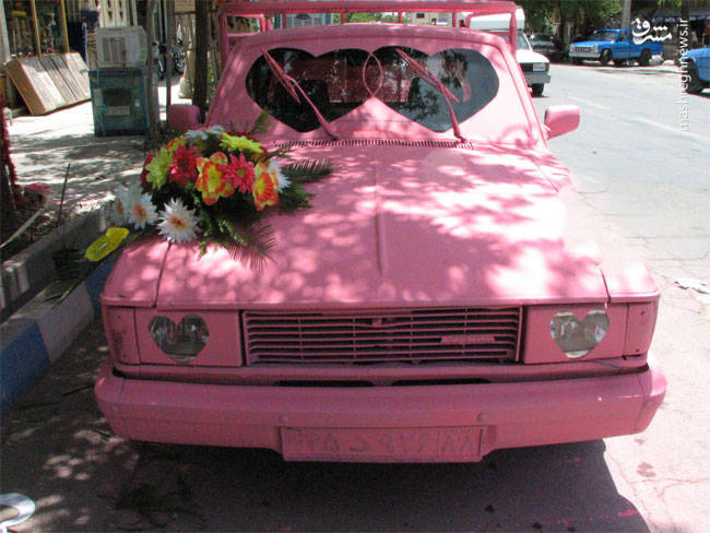 متفاوت‌ترین ماشین عروس در ایران (+عکس)