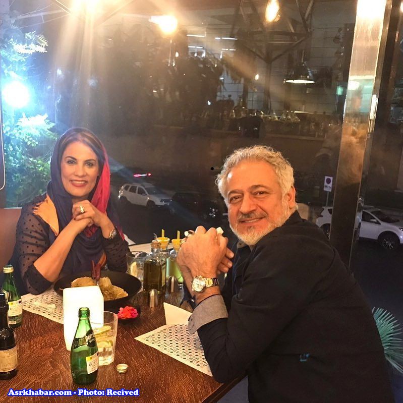 مجید مشیری و همسرش دیشب در یک رستوران! (+عکس)