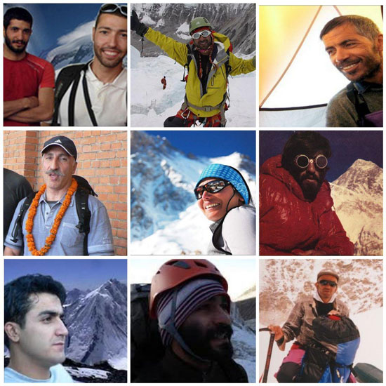 کوهنوردان ایرانی که در کوهستان جان باخته‌اند (+عکس)