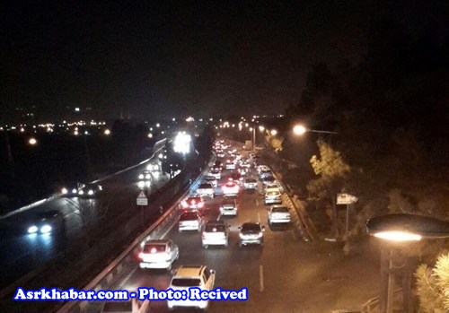 ترافیک سنگین در بزرگراه‌های خروجی تهران (+عکس)
