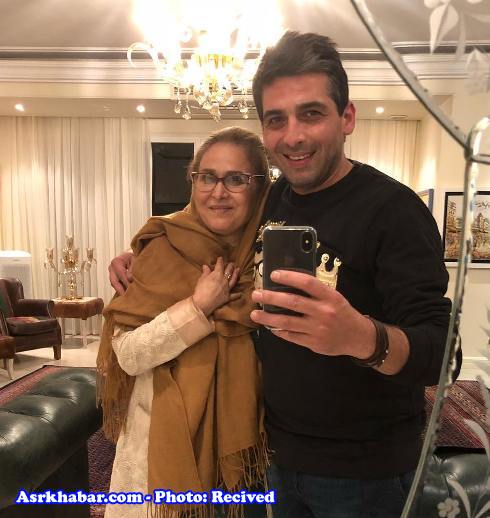 حمید گودرزی در کنار مادرش در جشن تولد 40 سالگی اش! (+عکس)