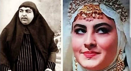 تفاوت بانوان قاجار اورجینال و تلویزیون! (+عکس)