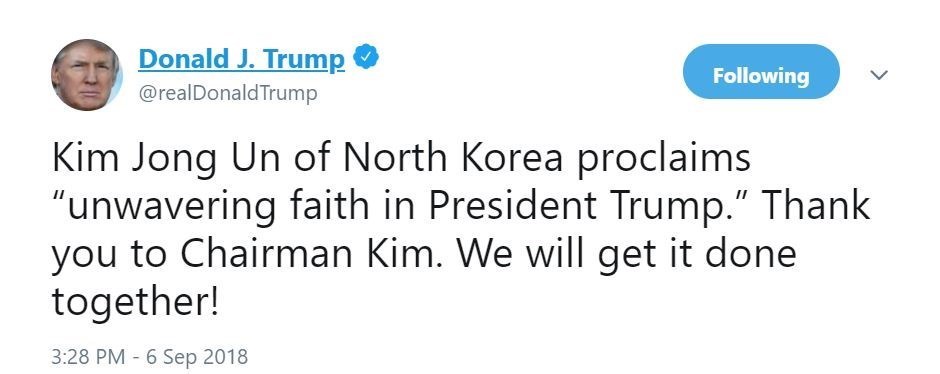 تشکر ویژه ترامپ از رهبر کره شمالی (عكس)