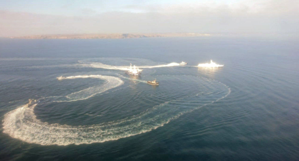 توقیف کشتی های نیروی دریایی اوکراین توسط روسیه