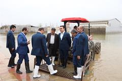 بازدید مدیر عامل بانک از مناطق سیل زده استان گلستان
