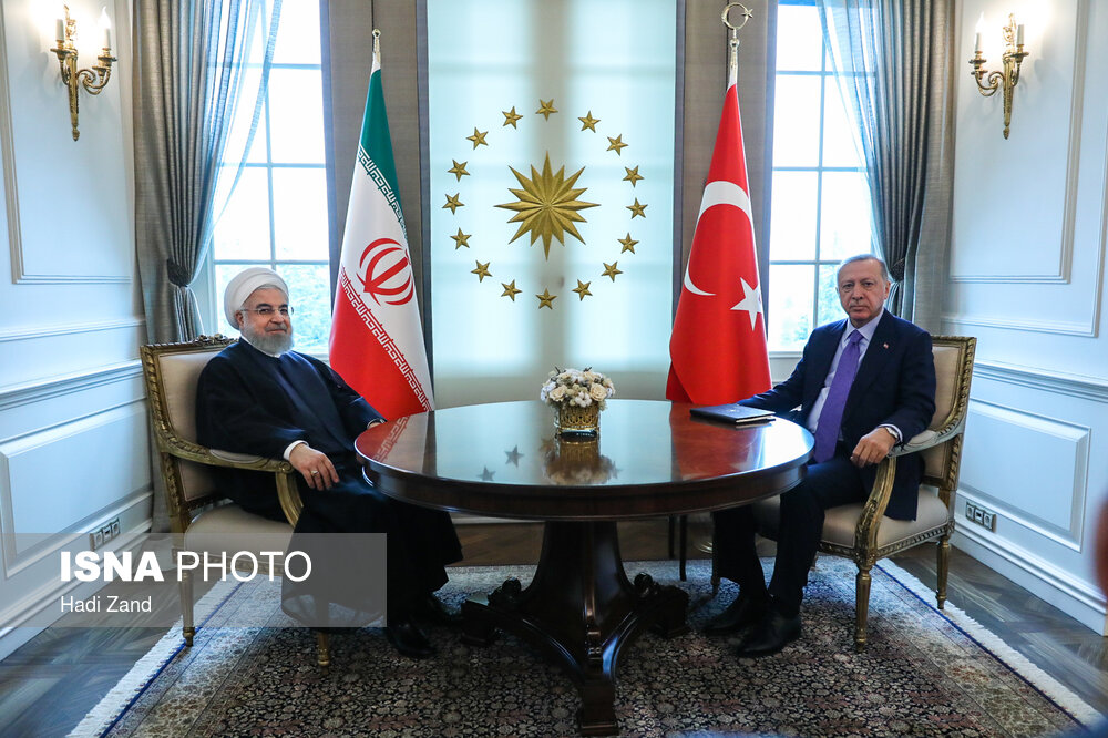 دیدار حسن روحانی با رجب طیب اردوغان رئیس‌جمهور ترکیه (+عکس)