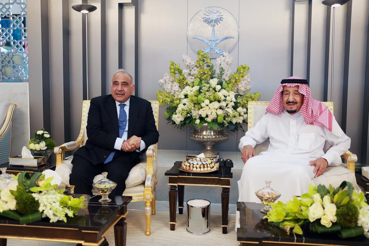 دیدار نخست‌وزیر عراق با شاه سعودی (+عکس)