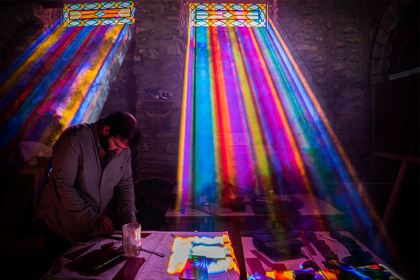 رنگین ترین کارگاه گره چینی در بوشهر + عکس