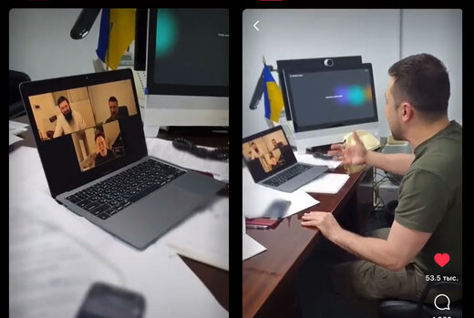 چت ویدئویی رئیس جمهور اوکراین با ایلان ماسک