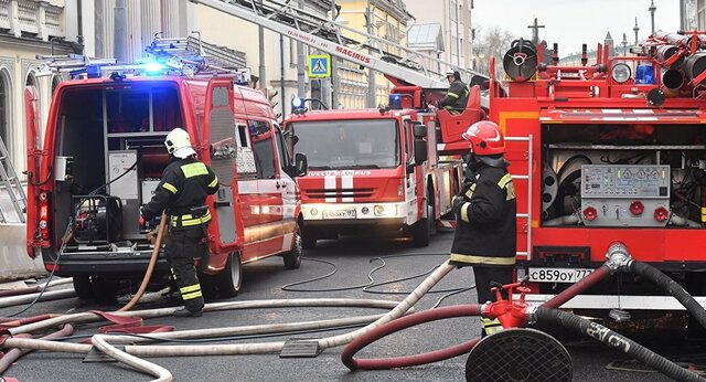آتش سوزی در هتلی در مسکو 3 کشته داد