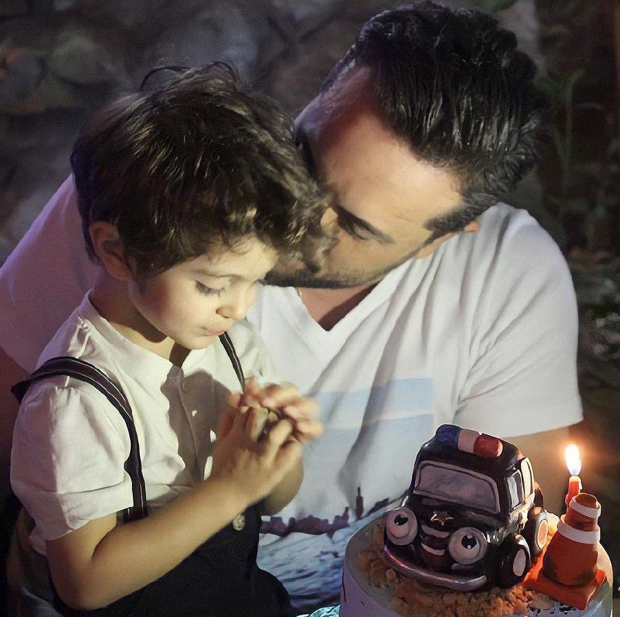 جشن تولد پسر مجری تلویزیون (عكس)