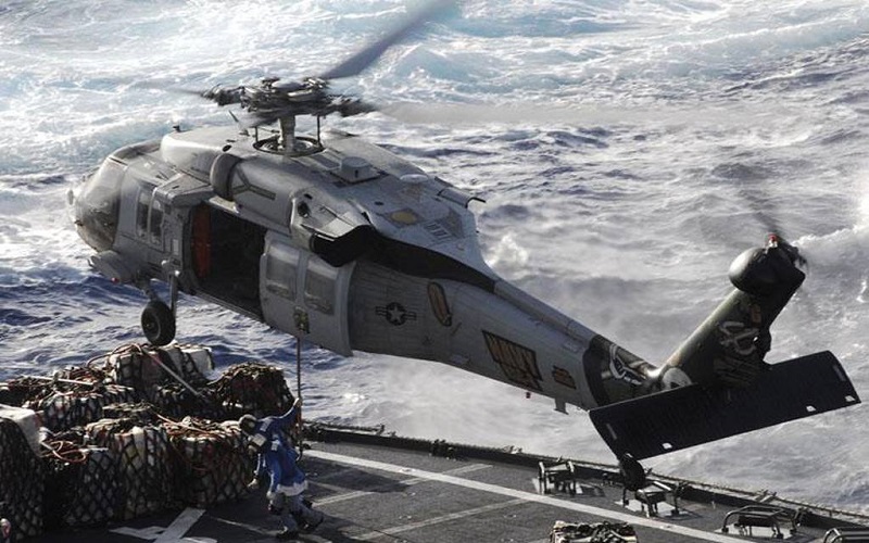 سقوط بالگرد نظامی آمریکا در اقیانوس آرام