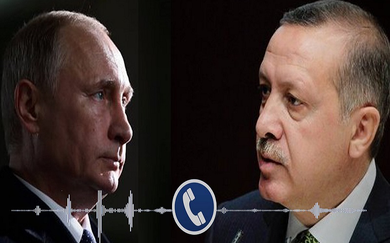 گفت‌وگوی اردوغان و پوتین درباره مسائل منطقه