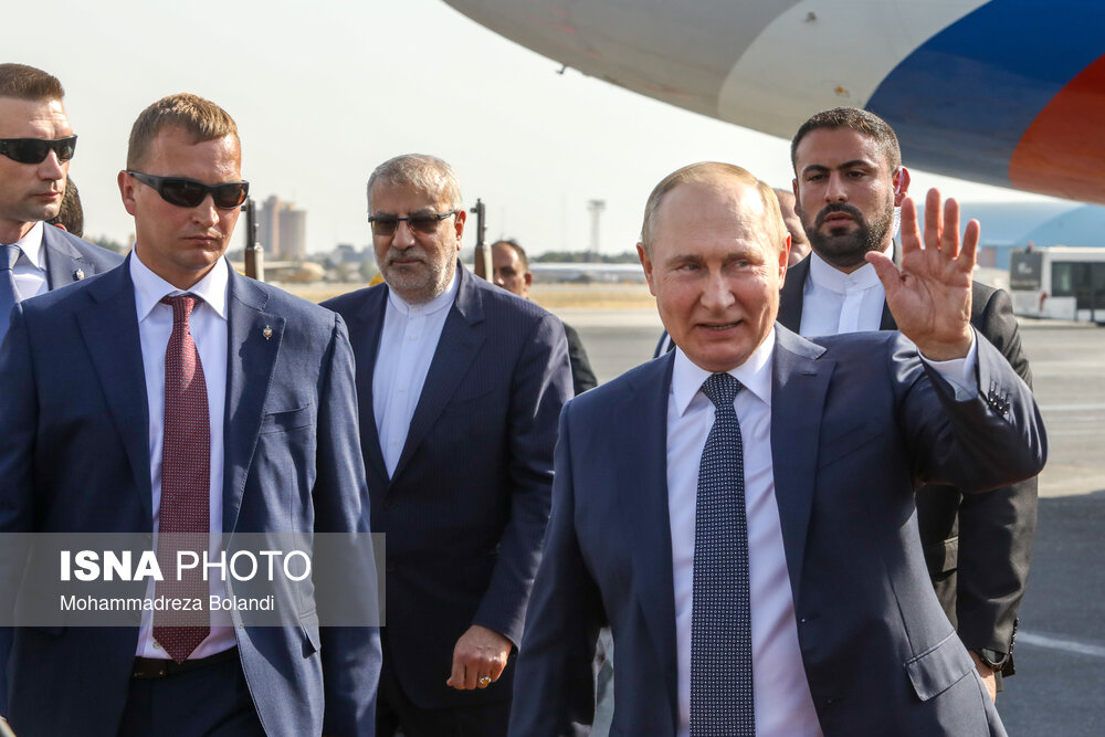 ورود ولادیمیر پوتین، رییس جمهور روسیه