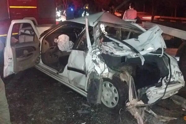 تصادف زنجیره‌ای در اتوبانی در تهران