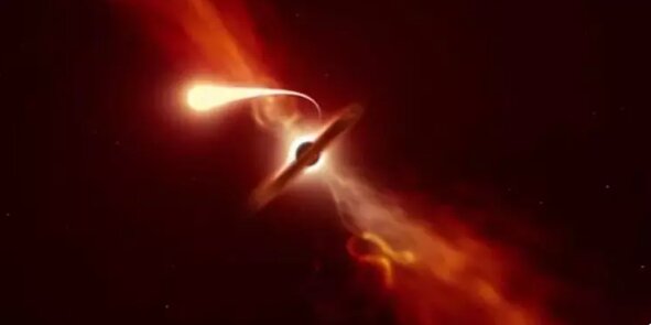 سیاهچاله غول‌پیکر ناگهان درخشیدن گرفت/ تولد یکی از درخشان‌ترین اجرام آسمان
