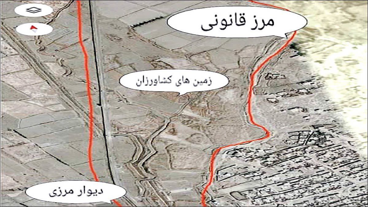 سوتی عجیب ایران در کشیدن دیوار مرزی(عکس)