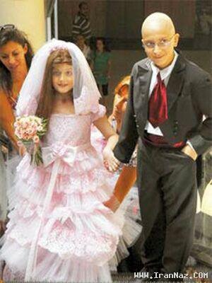 تصویری از عروسی پسر ۱۲ ساله با یک دختر ۸ ساله!