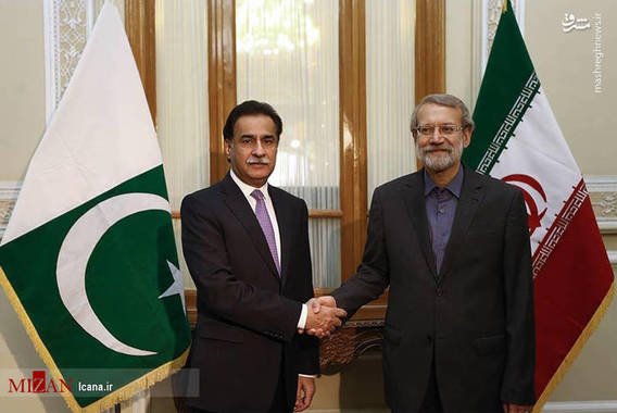 دیدار روسای مجالس ایران و پاکستان(+عکس)