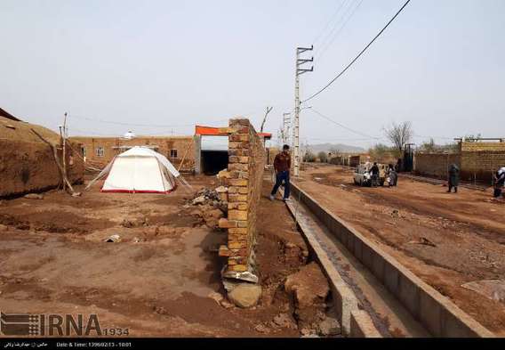 خسارت سیل در روستاهای شهرستان خدابنده(+عکس)