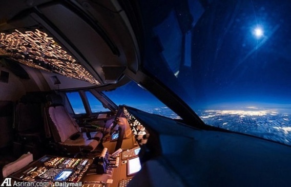 کابین خلبان بوئینگ 747 (+عکس)