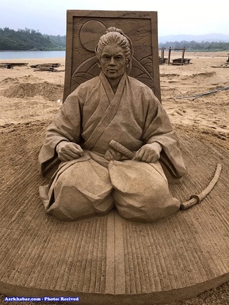 مجسمه‌های غول‌پیکر ماسه‌ای در ژاپن (+عکس)