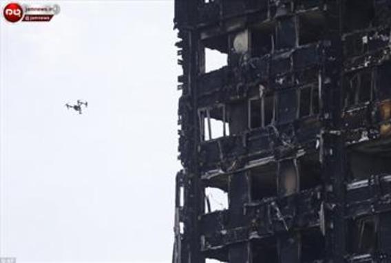 جدیدترین تصاویر از آتش سوزی برج گرانفل(+عکس)
