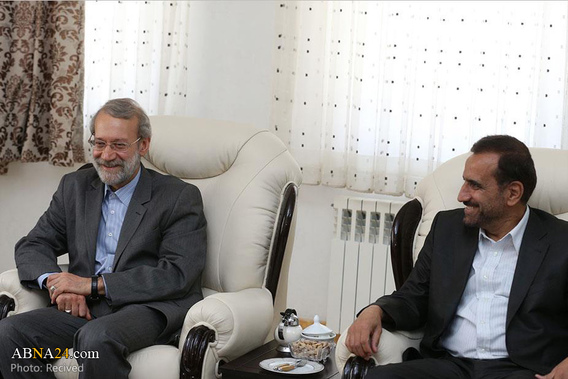 دکتر لاریجانی با جلال طالبانی دیدار کرد (+عکس)