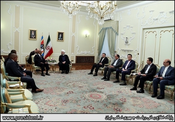 دیدار با نخست وزیر سوازیلند با روحانی (+عکس)