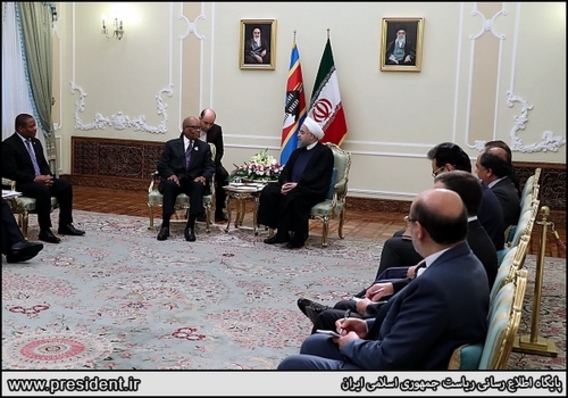 دیدار با نخست وزیر سوازیلند با روحانی (+عکس)