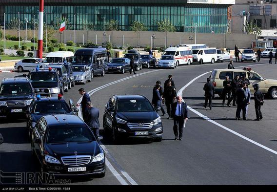 تیم اسکورت پوتین در تهران (عکس)