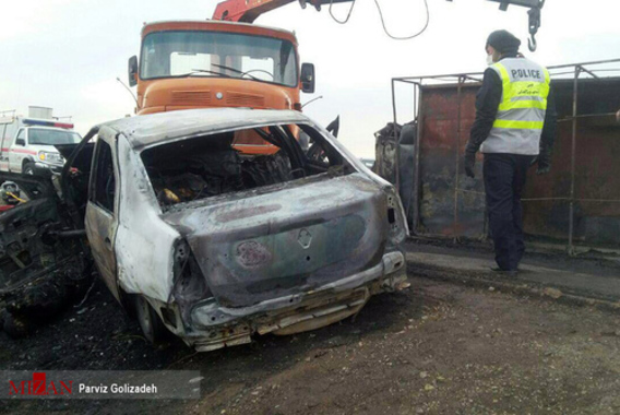 تصادف مرگبار در جاده اهر-تبریز (عکس)