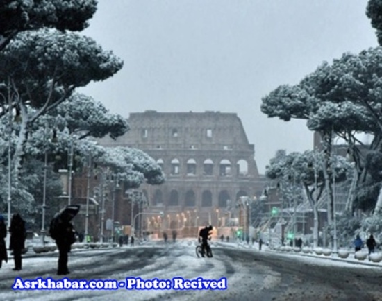 بارش سنگین برف در ایتالیا (+عکس)