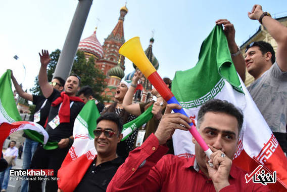 تصاویر : شور و شوق هواداران تیم ملی فوتبال ایران در روسیه