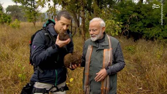 ماجراجویی نخست‌وزیر هند در طبیعت (+عکس)