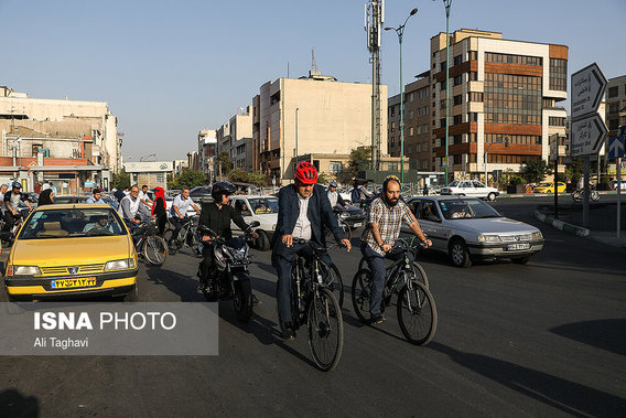 رکاب‌زنی مدیران رسانه‌ها با شهردار تهران (+عکس)