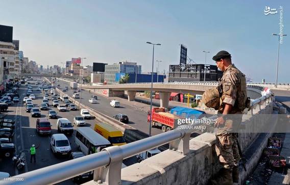 بازگشایی خیابان‌های اصلی لبنان توسط ارتش (+عکس)