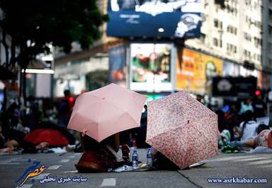 تصاویر انقلاب چتری در چین