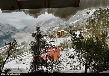 تصاویر: برف مازندران را گرفت