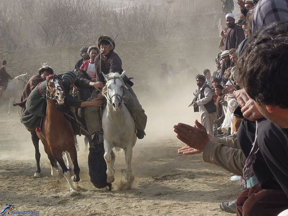 مسابقه بزکشی در افغانستان (تصاویر)