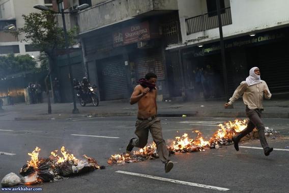 آشوب در ونزوئلا (تصاویر)