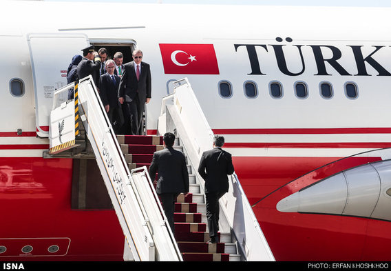 هواپیمای اردوغان در مهرآباد (عکس)